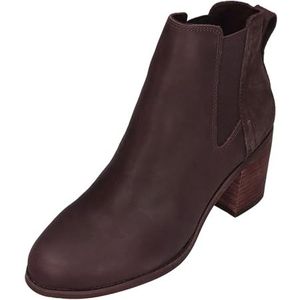 TOMS Dames Evelyn Chelsea Boot, BlackBerry leder/suède, 5 UK, Blackberry Leer Suède, 37.5 EU