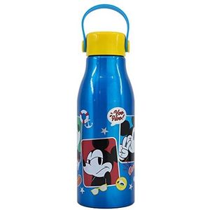Stor Mickey Mouse Kinderwaterfles van aluminium, 760 ml, met handvat op het deksel