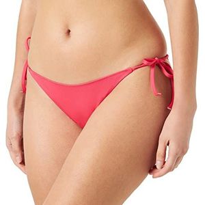 Calvin Klein Dames String Side Tie, Roze Flash, XL, Roze Flash, XL