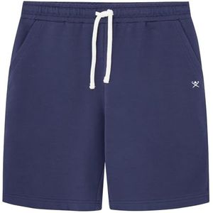 Hackett London Heren Classic Sweat Korte Shorts, Blauw (Navy), L, Blauw (zwart), L