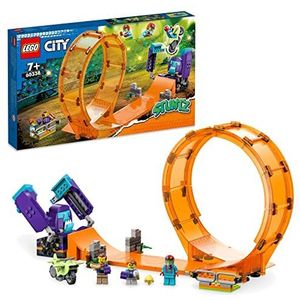 LEGO City Stuntz Chimpansee stuntlooping Constructie Speelgoed voor Kinderen met Stuntmotor, Race Poppetje, Looping en Schans, Verjaardagscadeau voor Jongens en Meisjes 60338