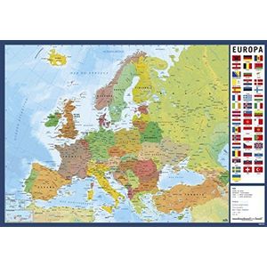 Erik® Bureauonderlegger Kaart Van Europa - Bureaubeschermer - Spaans