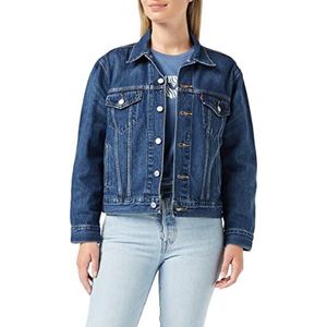 Levi's Ex-Boyfriend Trucker Damesjas, EX BOYFRIEND TRUCKER Z2093 INDIGO WORN IN, M