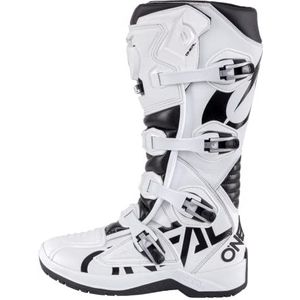 O'NEAL | motorcross laarzen | Enduro Motocross | anti-slip buitenzool voor maximale grip, ergonomische hielzone, geperforeerde voering | laarzen RMX | Volwassen | Zwart en wit | Maat 49