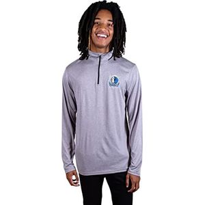 Ultra Game NBA Heren Quarter Zip Pullover Shirt Atletisch Sneldrogend T-shirt