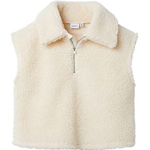 NAME IT NKFNATEDDY Waistcoat voor meisjes, botercrème, 122/128