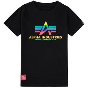 Alpha Industries Basic T Metalen Kinderen/Tieners T-shirt Black/Metal Red