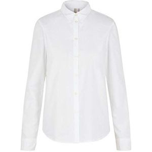 PIECES Vrouwelijk overhemd klassiek lange mouwen, wit (bright white), S