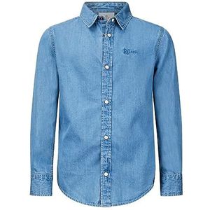 Retour Denim de Luxe Boy's Edo shirts, medium blue denim, 4, blauw (medium blue denim), 104/110 cm
