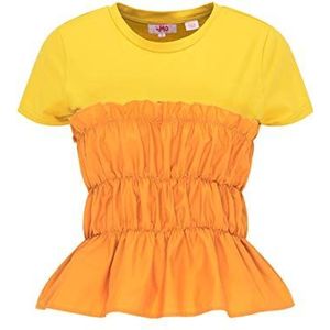 swirlie T-shirt voor dames, Dirty Orange, L