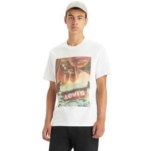 Levi's Ss Relaxed Fit Tee SS RELAXED FIT TEE BLUES heren, Levi Waterfall White+, L
