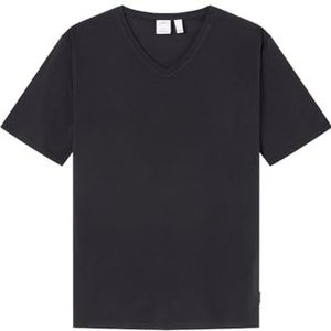 SPRINGFIELD T-shirt Lycra V kraag T-shirt heren, Zwart, S