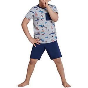 Schiesser Jungen kurzer Schlafanzug - Organic Cotton,grijs-melt. ,98