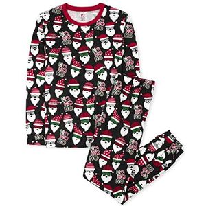 The Children's Place baby girls Family Matching Christmas Holiday Sets, Snug Fit 100% Cotton, Adult, Big Kid, Toddler, Pajama Set, Santa Allover, 3T US