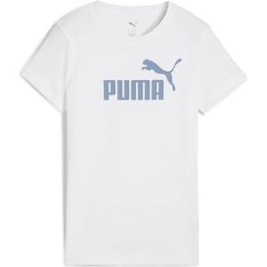 PUMA Functioneel shirt 'ESS No. 1'  saffier / wit