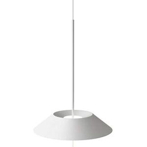 Hanglamp, 1x LED Strip 24V 2,4W met lampenkap van mat staal en diffuser van polycarbonaat, serie Mayfair, wit, 30 x 30 x 48 cm (552593/1B)