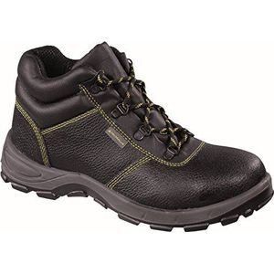 Deltaplus GARG2SPNO35 Hoge veterschoenen van nerfleer, S1P Src, zwart, maat 35