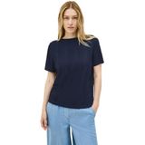 Cecil - Dames Shirt - Blauw - Korte Mouwen - Structuur