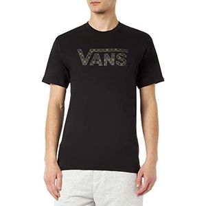Vans Heren T-Shirt Geruit, Zwart-Camo, S, Zwart-Camo, S
