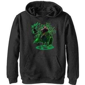 Marvel Unisex kinderen Strange Green Hoodie, zwart, M, zwart, M