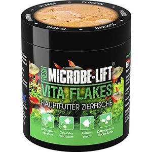 MICROBE-LIFT Vita Flakes - Compleet voer voor vissen in elk zoetwater aquarium 250 ml / 30 g