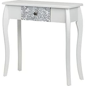 Adda Home Console, dennen, zilver/wit, groot