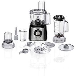 Bosch, MultiTalent 3 foodprocessor, MultiLevel6 mes, SmartStorage, mixeropzetstuk, 800 Watt, 30 functies, MCM3201B, zwart