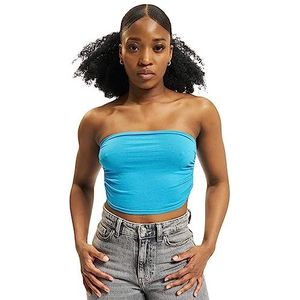 Urban Classics Bandeau Top voor dames, blauw (turquoise 00217)., XL