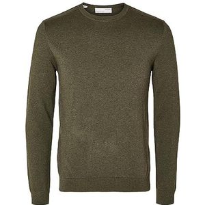 SELECTED HOMME Gebreide herentrui met lange mouwen, ivy-groen, S