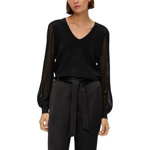 s.Oliver BLACK LABEL Damestrui met semitransparante mouwen, 9999, 34