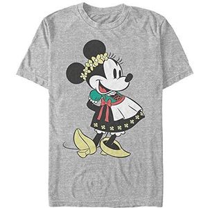 Disney Classic Mickey - Dirndl Basics Unisex Crew neck T-Shirt Melange grey L