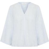 Part Two - Windsurfer Stripe - Blouse - Blauw - Linnen