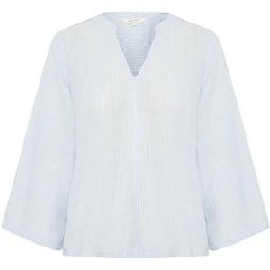 Part Two - Windsurfer Stripe - Blouse - Blauw - Linnen
