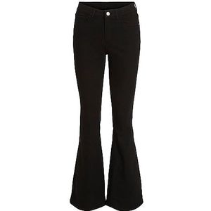Vila VIBETTY CHI00 RW Flared Jeans BLK - NOOS, zwart, (XS) W x 30L