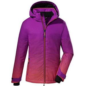 killtec meisjes Ski-jas/functionele jas met capuchon en sneeuwvanger KSW 158 GRLS SKI JCKT, neon pink, 164, 38490-000