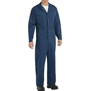 Red Kap mens Button Front Cotton overalls and coveralls workwear apparel, Navy, 52 US