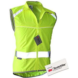 Salzmann 3M Reflecterend fietsvest | Met ademende mesh inserts en achterzak | Gemaakt met 3M Scotchlite