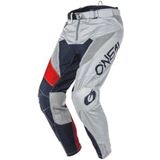 O'NEAL | Motocrossbroek | MTB Enduro MX | Extreem Duurzaam & Lichtgewicht Ontwerp voor Maximaal Comfort & Bescherming | Airwear Broek Freez | Volwassen | Grijs Blauw Rood | Maat 28/44
