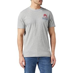 Kings Of Indigo Darius T-shirt voor heren, Grijs (Grijs Gemeleerd Fuji 7004), S