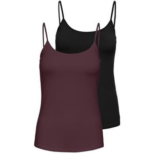 Onllove Singlet JRS Noos 2 stuks, zwart, XXL