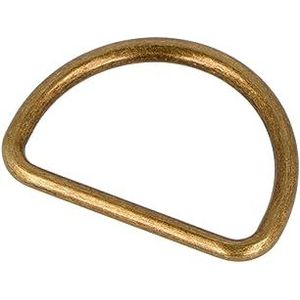 VELOX D-ring Zamak oud goud 34 mm 5u