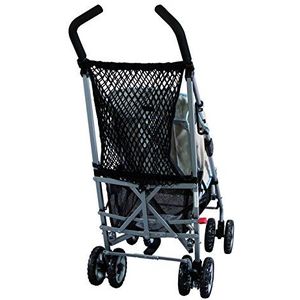 sunnybaby 19267 - boodschappennet, universeel net voor kinderwagens en buggy's | met knevelsluiting - kleur: zwart | kwaliteit: MADE in GERMANY