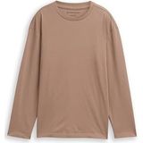 TOM TAILOR Kinder-T-shirt met lange mouwen, 36516 - Taupe Grey, 152