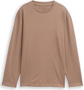 TOM TAILOR Kinder-T-shirt met lange mouwen, 36516 - Taupe Grey, 152