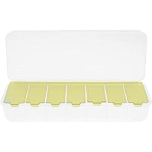 Pillendoos Wekelijks | Wekelijkse Pill Organizer Friendly Travel | 3 keer pillendoosje met compartiment voor vitamine, levertraan, supplementen Komsoup