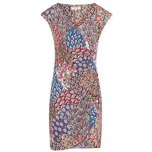 Morgan Rechte jurk met abstracte print, Meerkleurig, 32