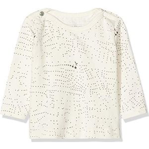 Imps&Elfs Unisex Baby U T-shirt met lange mouwen, Ivoor (Antique White Aop Seeds P346), 62 cm
