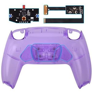 eXtremeRate Programmeerbare Remap Kit voor ps5 Controller BDM 010/020,Remap Board&Opnieuw Ontworpen Back Shell&4 Terug Knoppen,RISE4 Remap Kit voor ps5 Controller-Transparant Atoom Paars