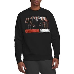 Criminal Minds The Brain Trust Crew Sweatshirt, Zwart, Medium, Zwart, M