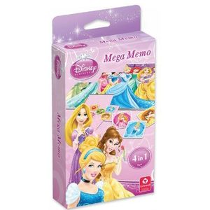Cartamundi Disney Princess 4 in 1, paar, ezel, Memo & Puzzel kaartspellen